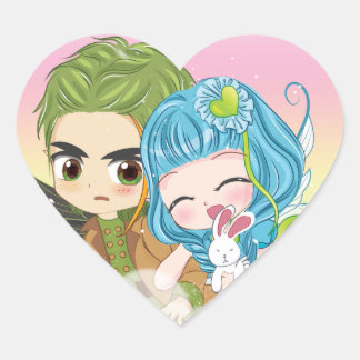 Cœur Amour Sticker Famille Fairies - Lovely x Abhor