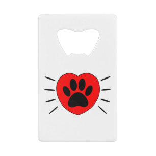 Coeur Amoureux des chiens Et Empreinte de patte