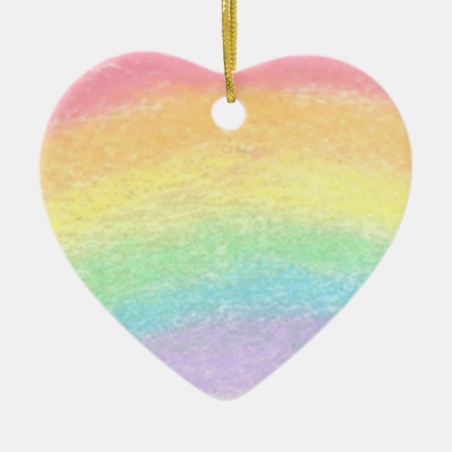 Coeur arc-en-ciel - Ornement (Devant)