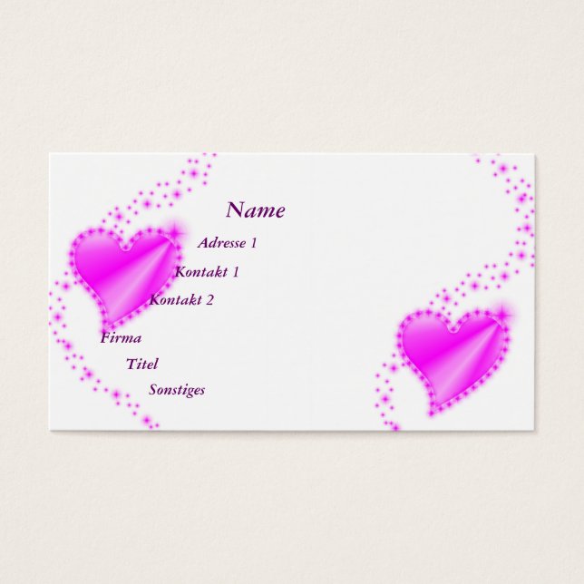 Coeur arc-en-ciel rose avec étoiles (Devant)