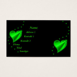 Coeur arc-en-ciel vert avec étoiles sur noir