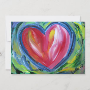 Coeur avec l'espoir Invitation personnalisée ou In
