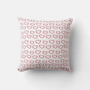 Coeur Ballerine rose Motif Lisse oreiller