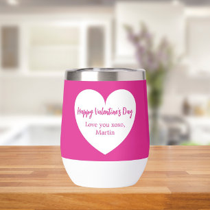 Coeur blanc chaud Valentine's Day