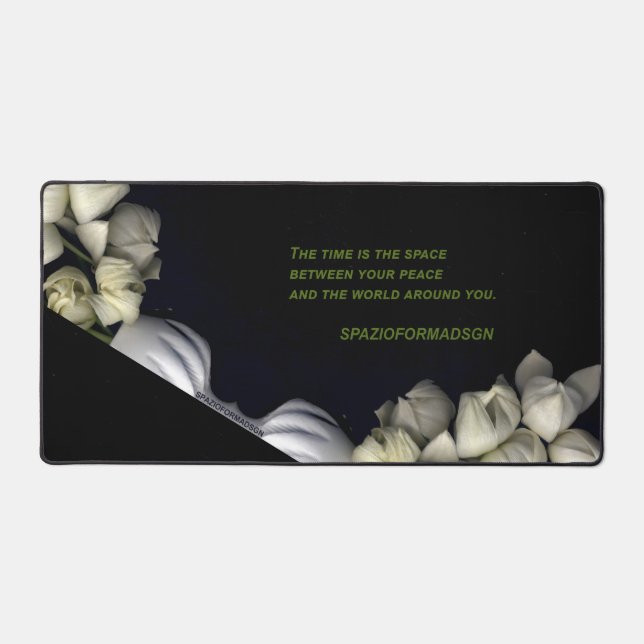 "Coeur blanc en noir de la lune" & Heure (Recto)