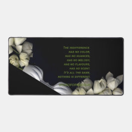 "Coeur blanc en noir de la lune" & Indifférence
