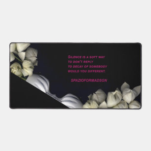 "Coeur blanc en noir de la lune" & Silence
