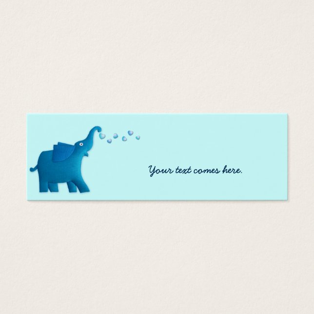 coeur bleu d'éléphant (Devant)