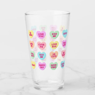 Coeur bonbons Valentines Jour pinte verre