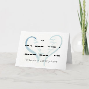 Cœur Brisé Je T'Aime Personnalisez-Le Carte
