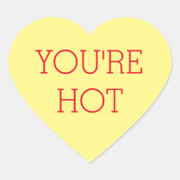 Chandail jaune Conversation Coeur Sticker personna