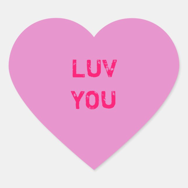 Cœur Concevoir un Sticker Coeur Conversation Rose (Devant)