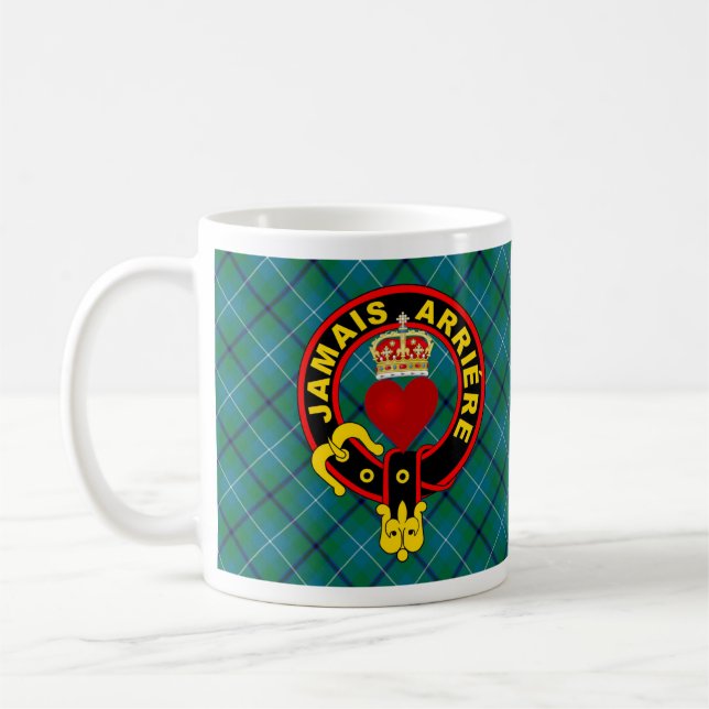 Coeur couronné Douglas Crest tartan mug (Gauche)