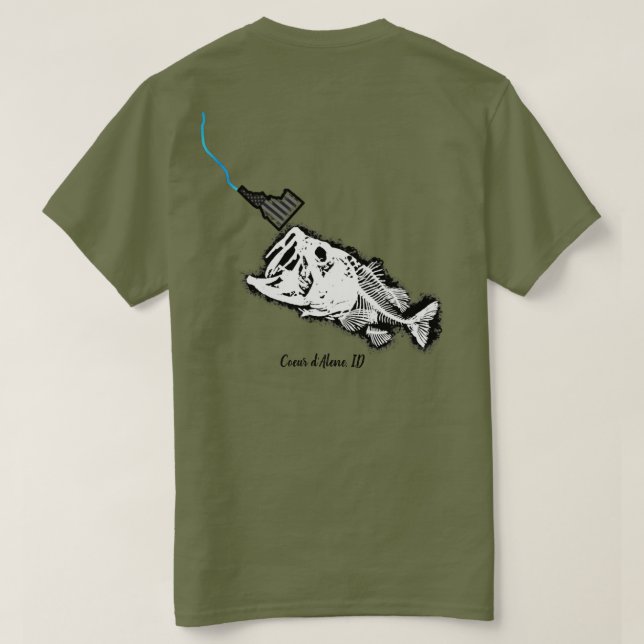 COEUR D'ALENE - EINE SCHLECHTE GRUNDLAGE FÜR EINEN T-Shirt (Design Rückseite)