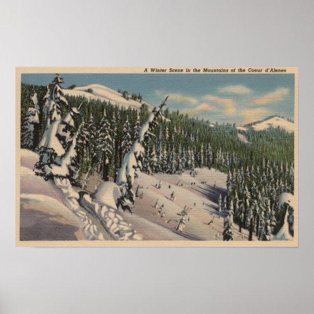 Coeur d'Alene, ID - Coeur d'Alene Poster (Vorne)