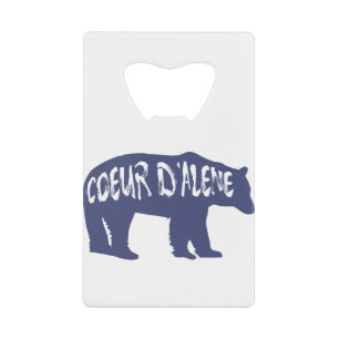 Coeur d'Alene Idaho Bear Geldbeutel Flaschenöffner