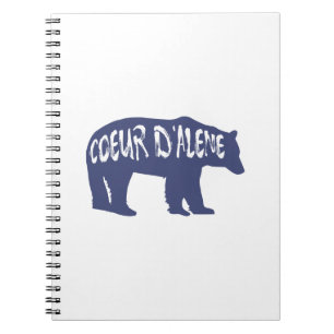 Coeur d'Alene Idaho Bear Notizblock