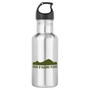 Coeur d'Alene Idaho Bitte Edelstahlflasche