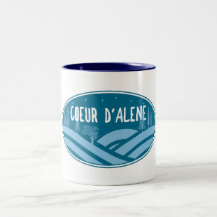 Coeur d'Alene Idaho im Freien Zweifarbige Tasse