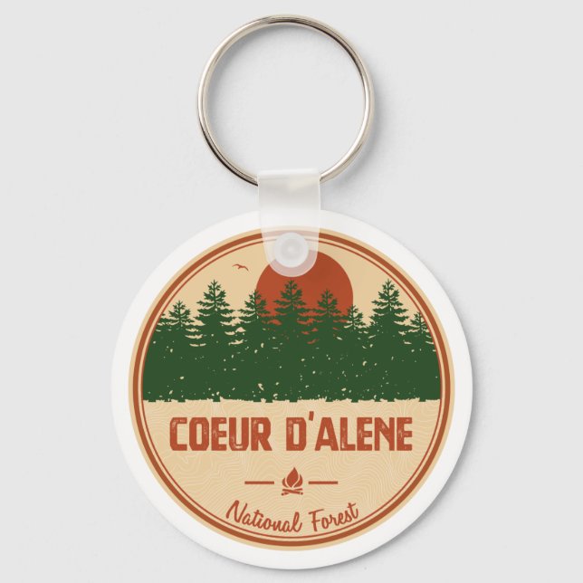 Coeur D'Alene National Forest Schlüsselanhänger (Vorderseite)