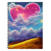 Coeur dans le journal des nuages