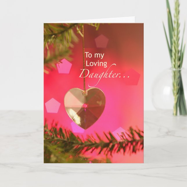 Coeur de 3401 filles sur la carte de Noël d'arbre (Devant)