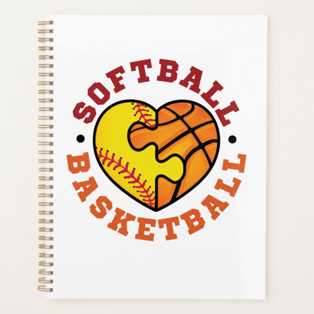 Coeur de basketball de softball (Devant)