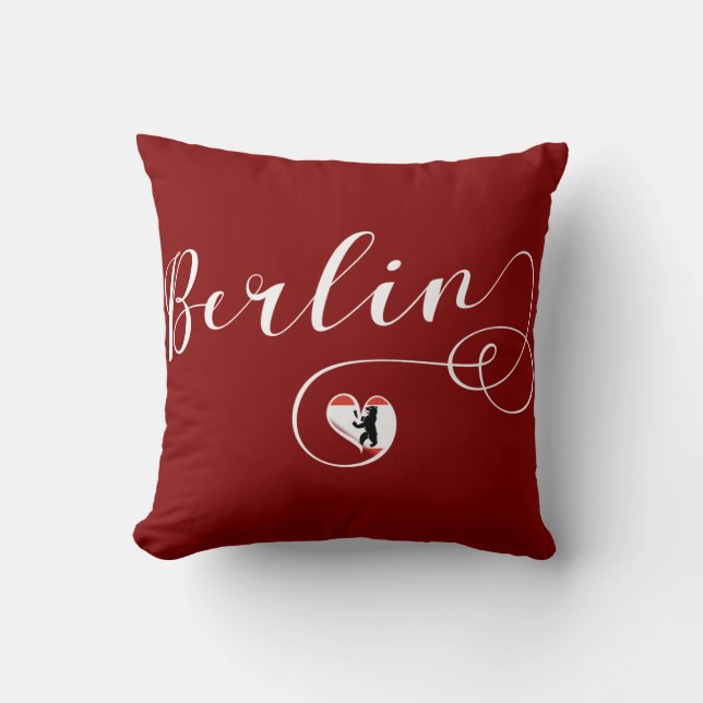 Coeur de Berlin Jouer Coussin (Recto)