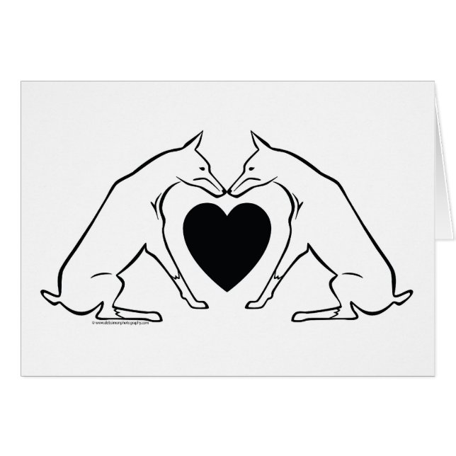 Coeur de dobermann (Devant horizontal)