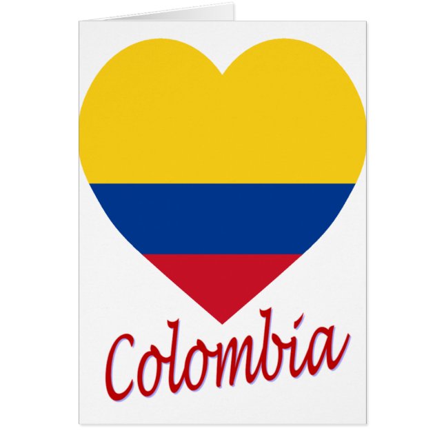 Coeur de drapeau de la Colombie (Devant)