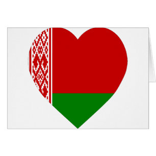 Coeur de drapeau du Belarus