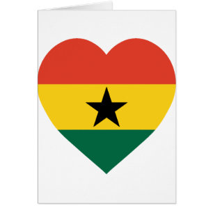 Coeur de drapeau du Ghana