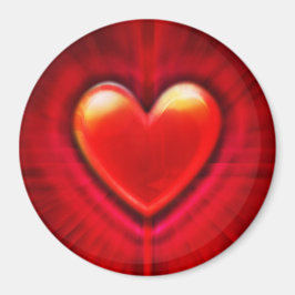Coeur de goût rouge de sang magnet personnalisé