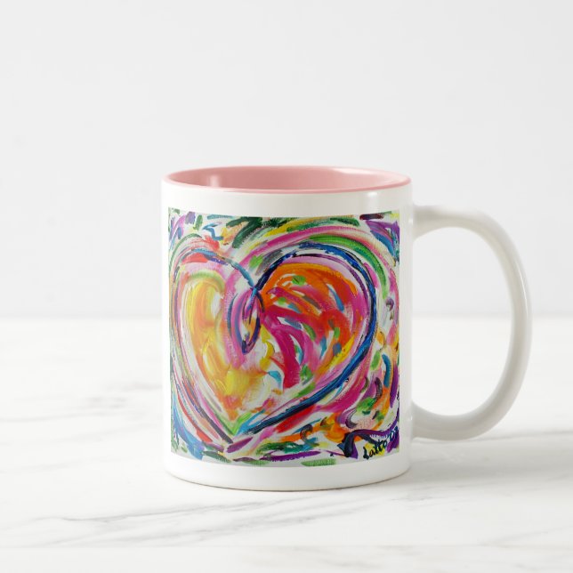 Coeur de joie Mug (Droit)
