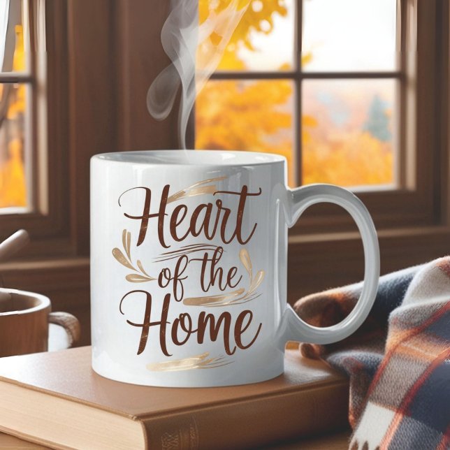 Coeur de la maison | Mug de nom personnalisé (Créateur téléchargé)