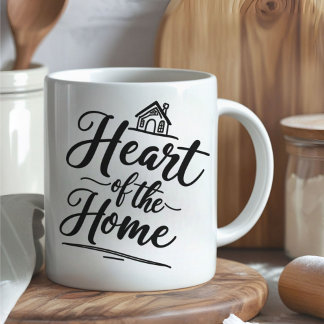 Coeur de la maison | Mug de nom personnalisé