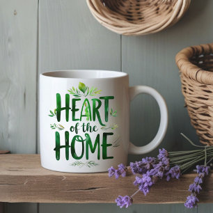 Coeur de la maison Mug de nom personnalisé