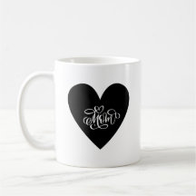 Coeur de maman Mug - Élégant et aimant