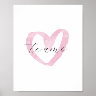Coeur Décor Moderne Valentines Poster Cadeau Art