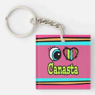 Coeur des yeux lumineux J'aime Canasta