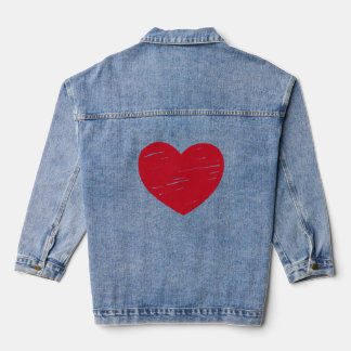 Coeur Design Denim Veste pour style adorable"