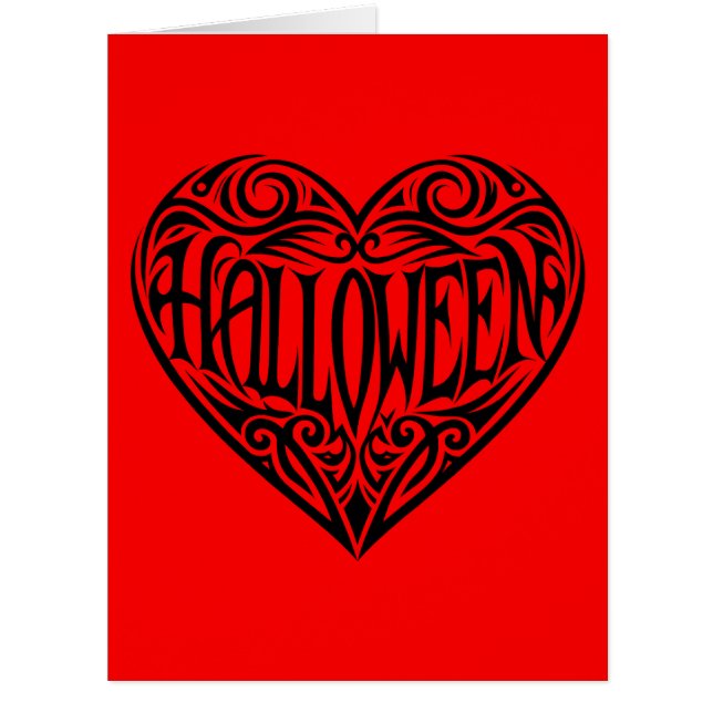 Coeur d'Halloween, Coeur Noir, Vacances (Devant)