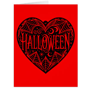 Coeur d'Halloween, Forme de Coeur Noir, Vacances