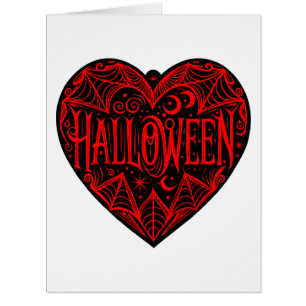 Coeur d'Halloween, Forme de Coeur Noir, Vacances