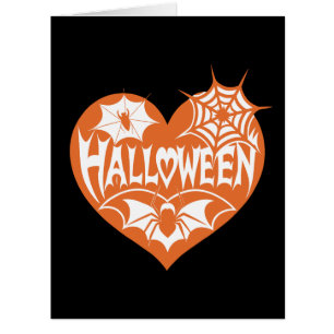 Coeur d'Halloween, Forme de coeur orange, Web arai