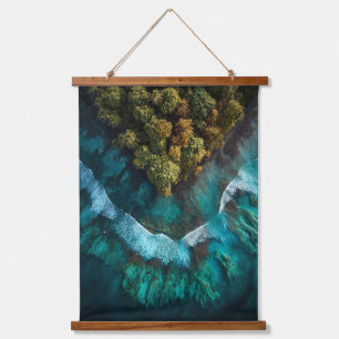Cœur d'île - Art mural aérien océanique