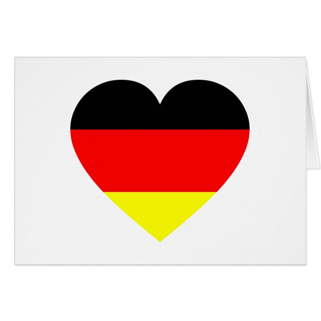 Coeur du drapeau allemand (Devant horizontal)