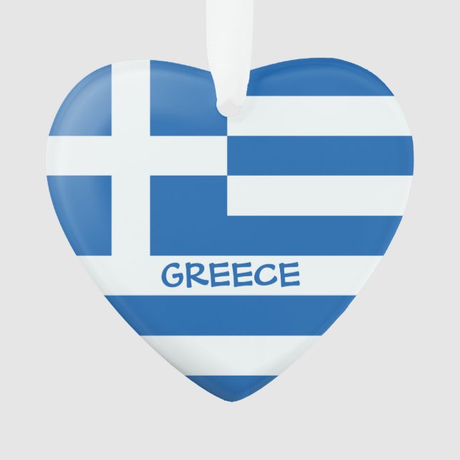 Coeur du drapeau grec (devant)