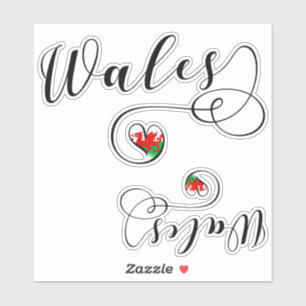 Coeur du pavillon gallois, Sticker du Pays de Gall
