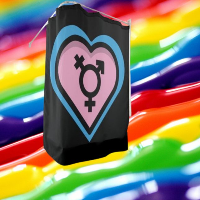 Coeur du rideau de douche Trans Pride (Créateur téléchargé)